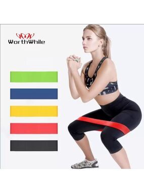 WorthWhile Gym Fitness Resistance Bands for Yoga. Fitness and‎ Health Equipment